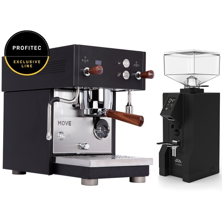 Profitec MOVE Espressomaskine - Exclusive Line Inkl. Eureka Atom Touch 65 Mat Sort kværn