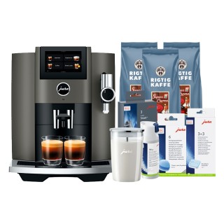 Jura S8 (EB) Dark Inox Espressomaskine Inkl. Startpakke Jura S8 (EB) Dark Inox Espressomaskine Inkl. Startpakke
