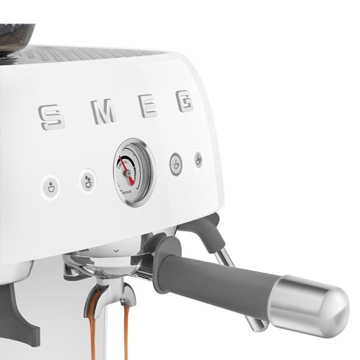 Smeg EGF03WHEU Manuel espressomaskine Inkl. Mælkekande & 1,5kg Rigtig Kaffe