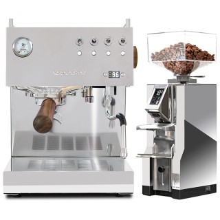 Ascaso Steel Duo PID Poleret Stål Espressomaskine Inkl. Eureka Mignon Libra Chrome Espressokværn