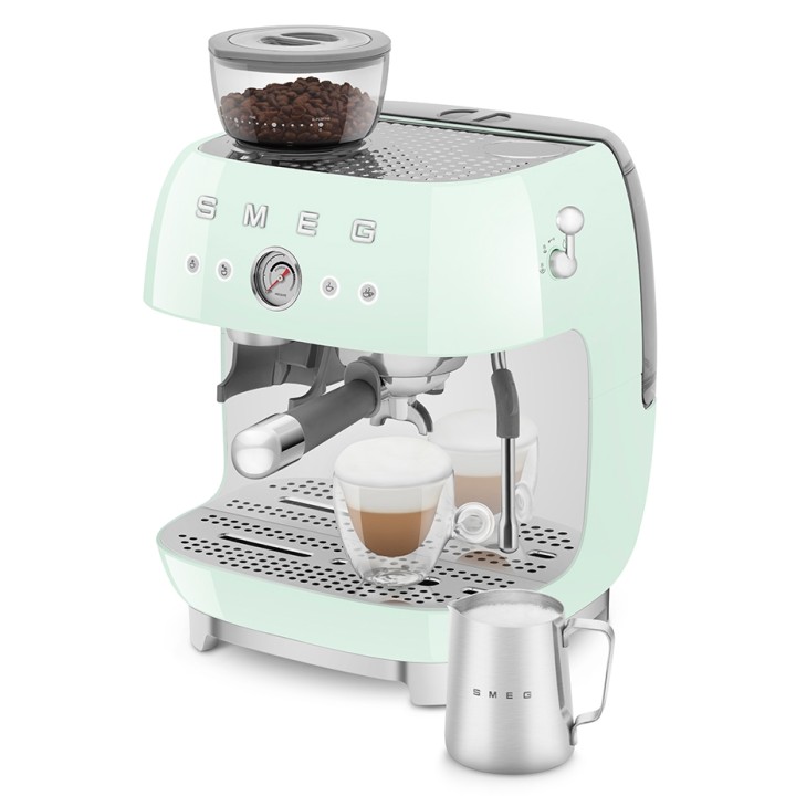 Smeg EGF03PGEU Manuel espressomaskine Inkl. Mælkekande & 1,5kg Rigtig Kaffe