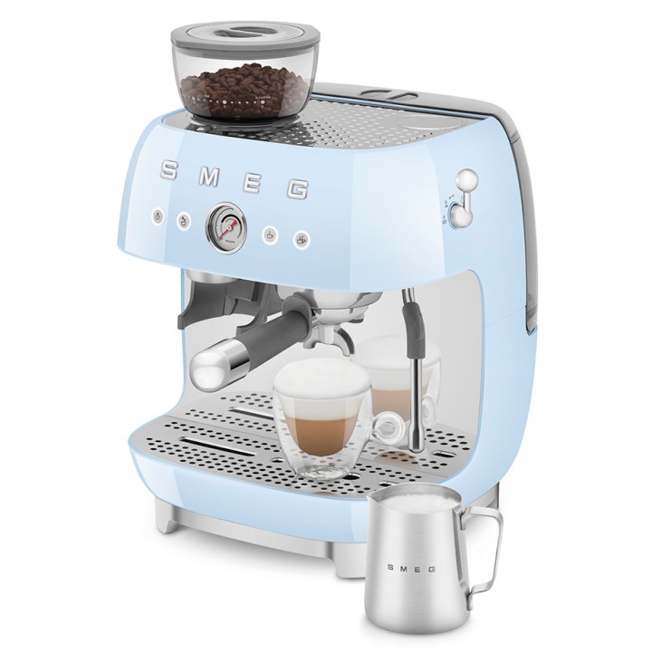 Smeg EGF03PBEU Manuel espressomaskine Inkl. Kværn Pastelblå