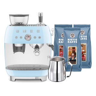 Smeg EGF03PBEU Manuel espressomaskine Inkl. Kværn Pastelblå