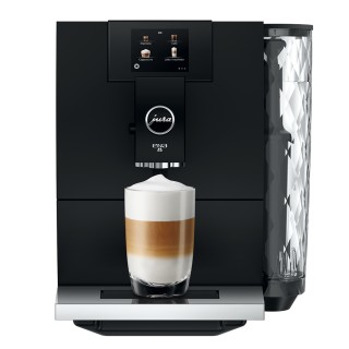 Jura ENA 8 (EC) Full Metropolitan Black Inkl. Plejepakke, Mælkebeholder, Mælkerens, Filtre & 3x1000g Rigtig Kaffe Super Crema