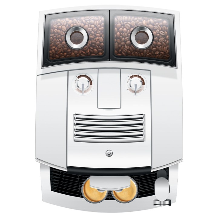 Jura J8 Twin (EA) Diamond White Espressomaskine Inkl. Startpakke