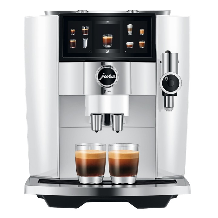 Jura J8 Twin (EA) Diamond White Espressomaskine Inkl. Startpakke