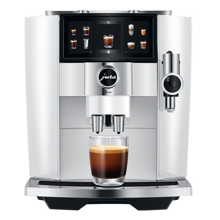 Jura J8 Twin (EA) Diamond White Espressomaskine Inkl. Startpakke