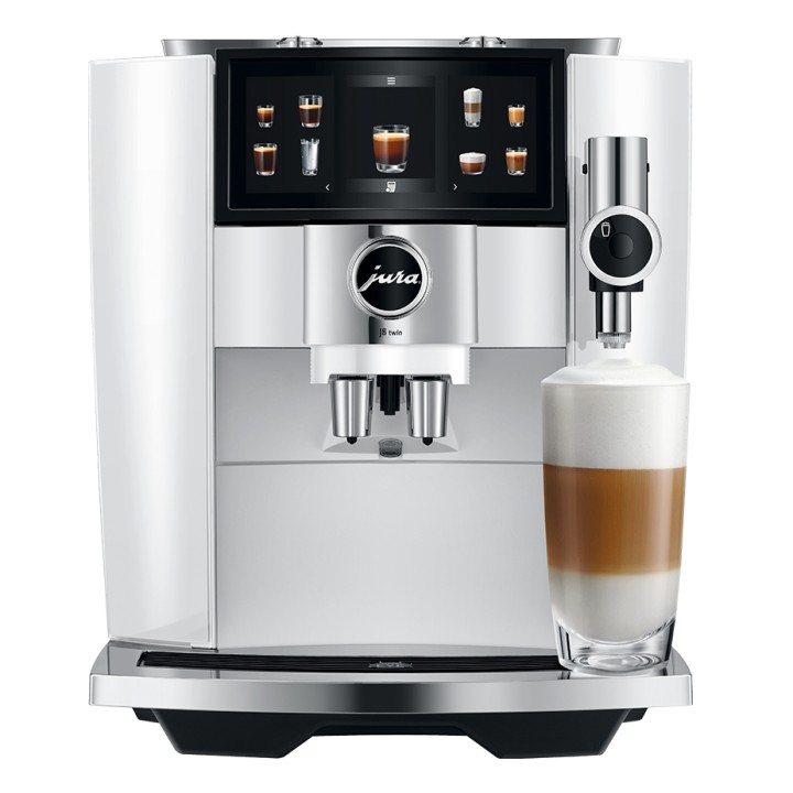 Jura J8 Twin (EA) Diamond White Espressomaskine Inkl. Startpakke