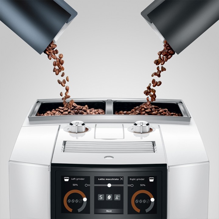 Jura J8 Twin (EA) Diamond White Espressomaskine Inkl. Startpakke
