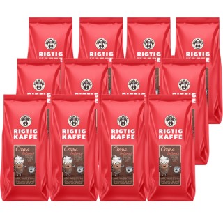 Rigtig Kaffe Crema Intenso 12kg Hele kaffebønner Rigtig Kaffe Crema Intenso 12kg Hele kaffebønner