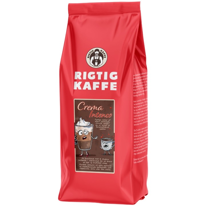 Rigtig Kaffe Crema Intenso 24kg Hele kaffebønner Rigtig Kaffe Crema Intenso 24kg Hele kaffebønner