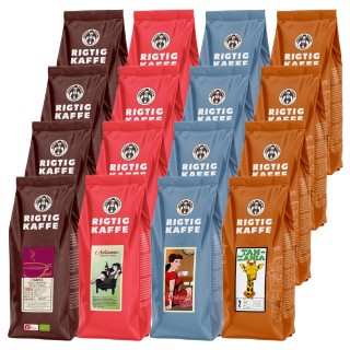 Rigtig Kaffe Mixpakke 7,2kg Hele kaffebønner