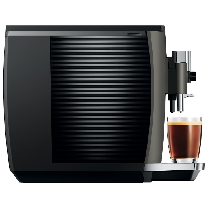 Jura E8 (EC) Dark Inox Espressomaskine Inkl. Startpakke (DK sprog), Mælkebeholder, Rigtig Kaffe & Pleje