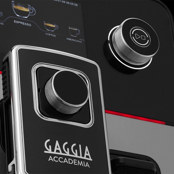 Gaggia Accademia Stål Espressomaskine Inkl. Proff Mælkekande 0,5L & 6kg Rigtig Kaffe Crema Intenso