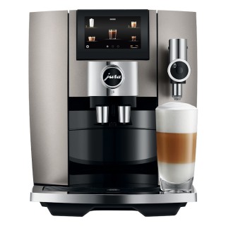 Jura J8 (EA) Midnight Silver Espressomaskine Inkl. Startpakke DK sprog, Mælkebeholder, 3kg Rigtig Kaffe & Pleje