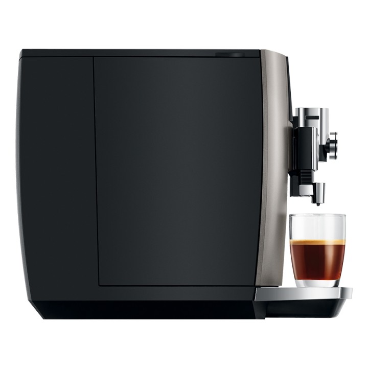 Jura J8 (EA) Midnight Silver Espressomaskine Inkl. Startpakke DK sprog, Mælkebeholder, 3kg Rigtig Kaffe & Pleje