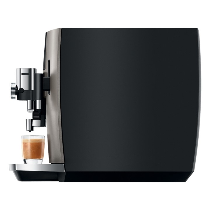 Jura J8 (EA) Midnight Silver Espressomaskine Inkl. Startpakke DK sprog, Mælkebeholder, 3kg Rigtig Kaffe & Pleje