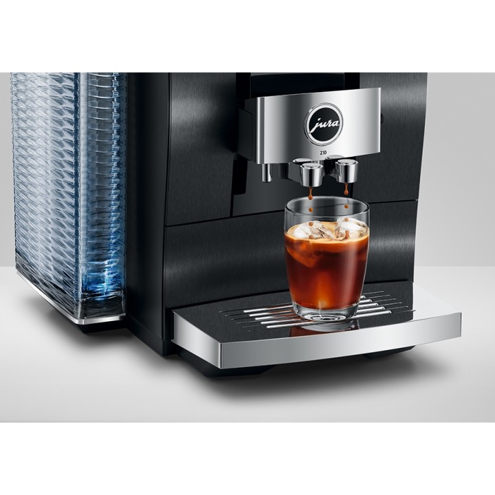 Jura Z10 (EA) Aluminium Black Espressomaskine Inkl. Startpakke DK sprog, Mælkebeholder, 3kg Rigtig Kaffe & Pleje