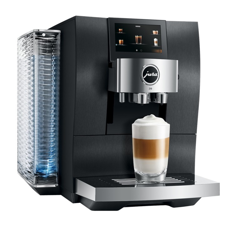Jura Z10 (EA) Aluminium Black Espressomaskine Inkl. Startpakke DK sprog, Mælkebeholder, 3kg Rigtig Kaffe & Pleje