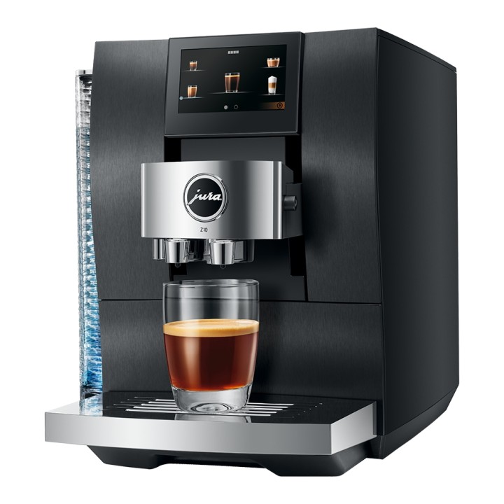 Jura Z10 (EA) Aluminium Black Espressomaskine Inkl. Startpakke DK sprog, Mælkebeholder, 3kg Rigtig Kaffe & Pleje