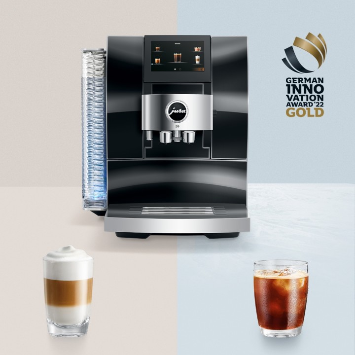 Jura Z10 (EA) Aluminium Black Espressomaskine Inkl. Startpakke DK sprog, Mælkebeholder, 3kg Rigtig Kaffe & Pleje