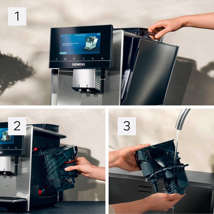 Siemens TQ907R03 EQ900 s700 Espressomaskine Inkl. 6kg Rigtig Kaffe Crema Intenso Hele kaffebønner