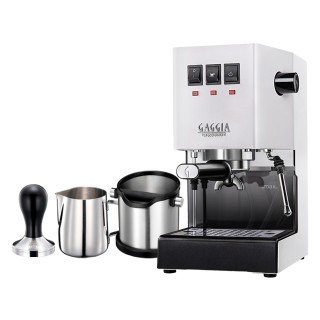 Gaggia Classic E24 Hvid Espressomaskine Inkl. Baristaudstyr Gaggia Classic E24 Hvid Espressomaskine Inkl. Baristaudstyr