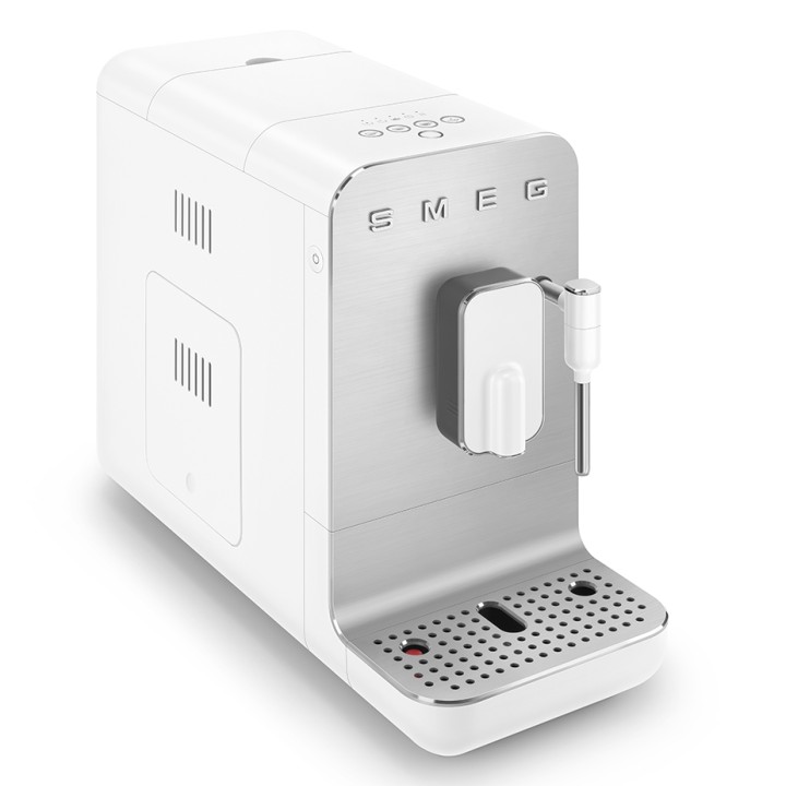Smeg BCC12WHMEU Espressomaskine Hvid Inkl. Mælkekande 0,35L & Rigtig Kaffe Crema Intenso 1kg Hele kaffebønner Smeg BCC12WHMEU Espressomaskine Hvid Inkl. Mælkekande 0,35L & Rigtig Kaffe Crema Intenso 1kg Hele kaffebønner