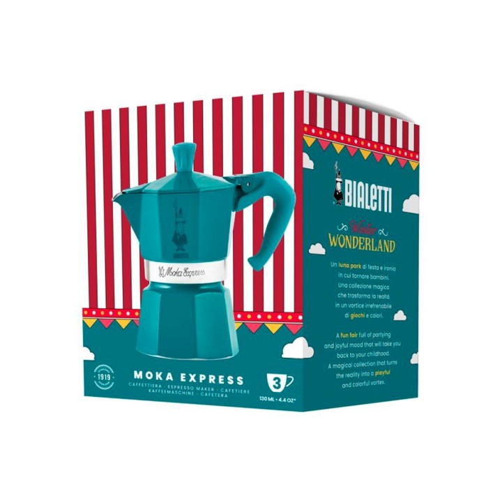 Bialetti Moka Express 3 Kop. Espressokande Turkis – Winter Wonderland Limited Edition