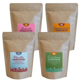 Smagskaffe Mixpakke 4x225g Hele kaffebønner Smagskaffe Mixpakke 4x225g Hele kaffebønner