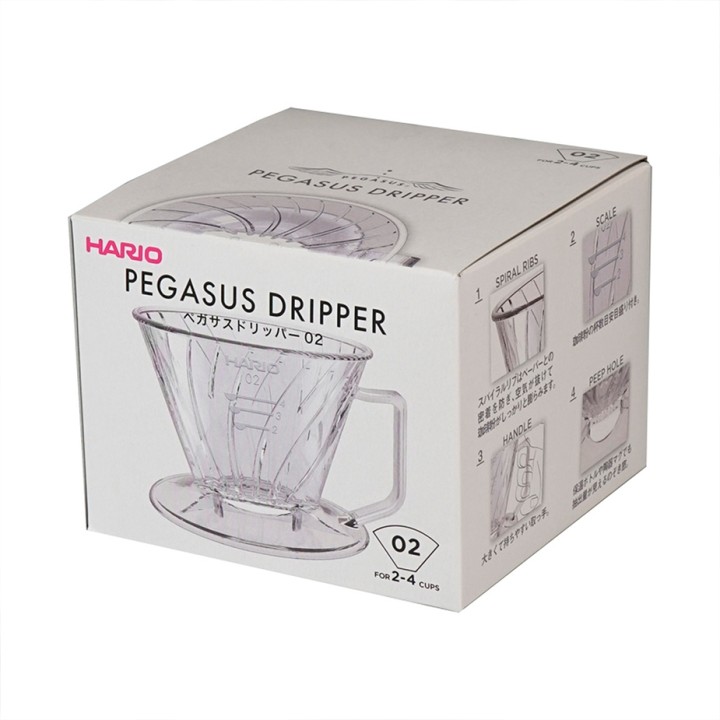 Hario Pegasus Plastik Dripper Transparent 2 Kop. Hario Pegasus Plastik Dripper Transparent 2 Kop.