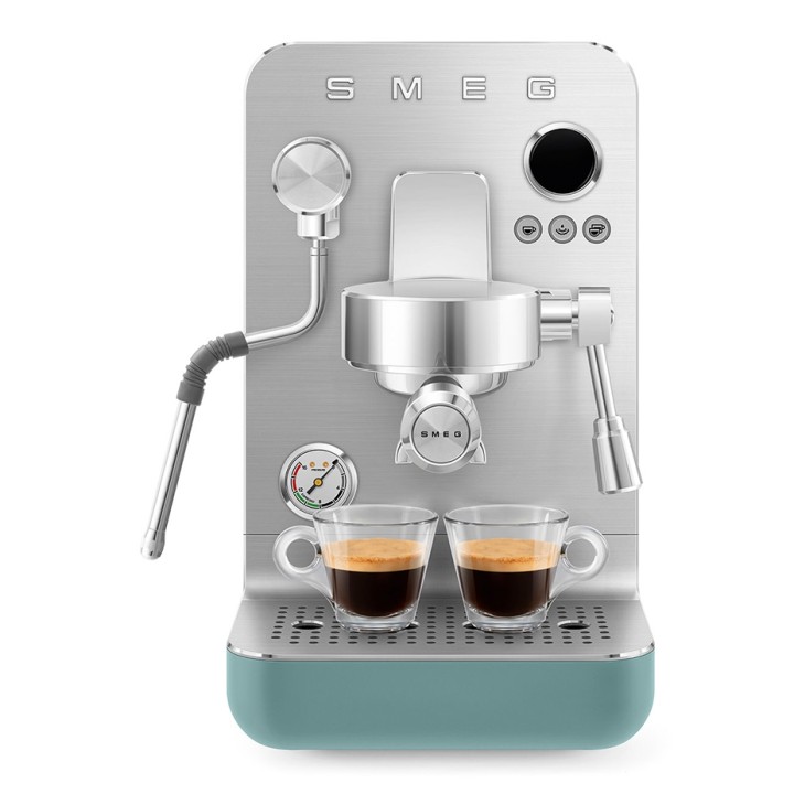Smeg EMC02EGMEU Minipro Semiautomatisk Espressomaskine Emerald Green