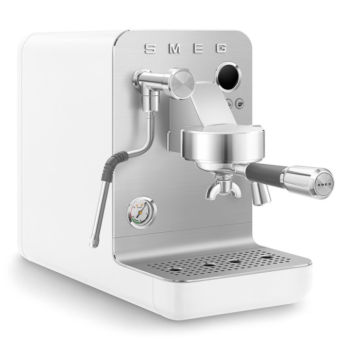 Smeg EMC02WHMEU Minipro Semiautomatisk Espressomaskine Hvid
