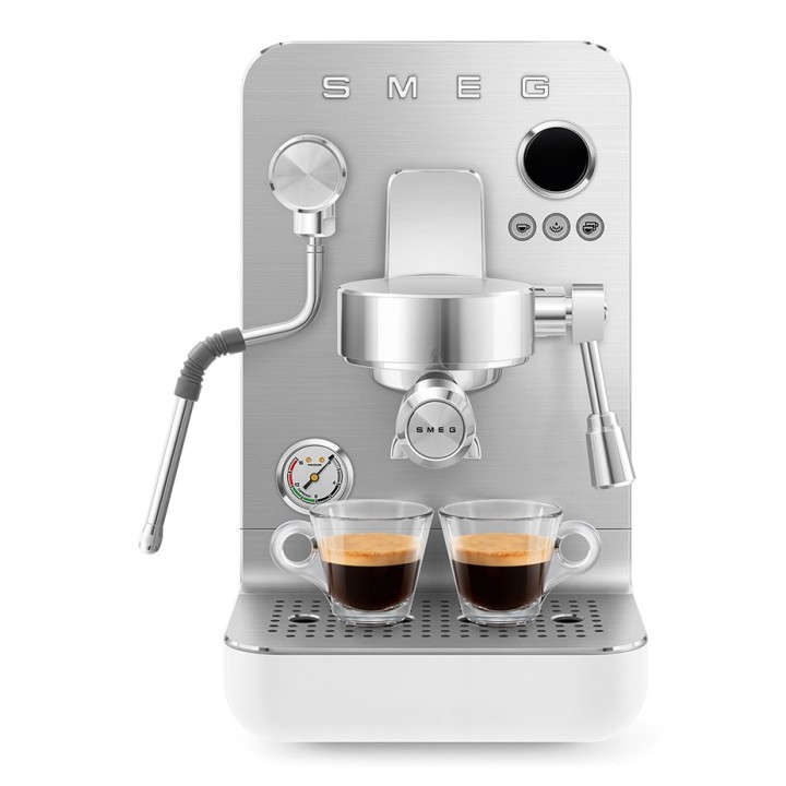 Smeg EMC02WHMEU Minipro Semiautomatisk Espressomaskine Hvid
