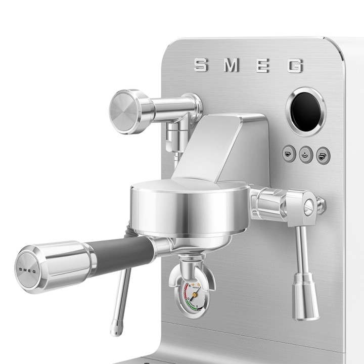 Smeg EMC02WHMEU Minipro Semiautomatisk Espressomaskine Hvid