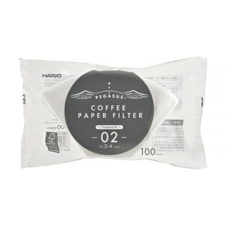 Hario Pegasus Papir Filtre 02 Hvid 100 Stk