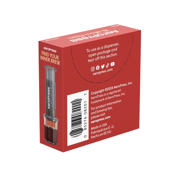Aeropress XL Micro Filtre 200 stk. Aeropress XL Micro Filtre 200 stk.