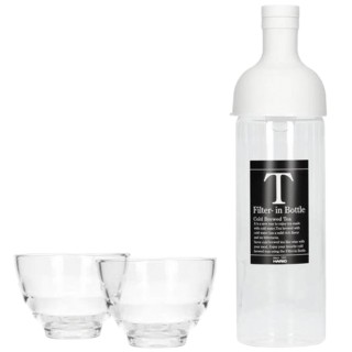 Hario Filter-In 0,75 L Istebrygger Lysegrå m. 2 glas Hario Filter-In 0,75 L Istebrygger Lysegrå m. 2 glas