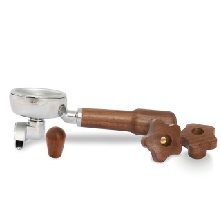 La Pavoni Portafilter Double Spout Inkl. Greb til La Pavoni Espressomaskiner Valnød