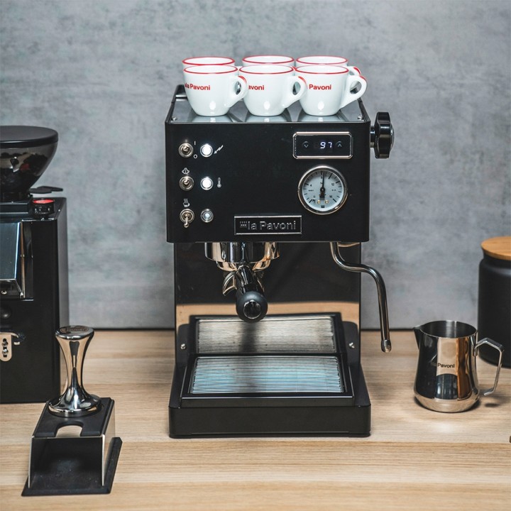 La Pavoni Casa Bar PID Sort LPMCBN02EU Espressomaskine Inkl. Eureka Mignon Turbo Sort Espressokværn