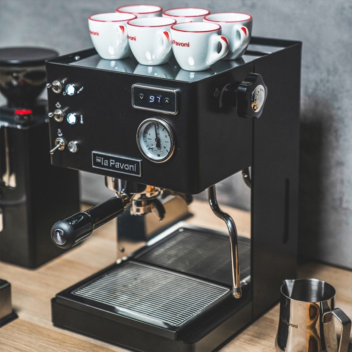 La Pavoni Casa Bar PID Sort LPMCBN02EU Espressomaskine Inkl. Eureka Mignon Turbo Sort Espressokværn
