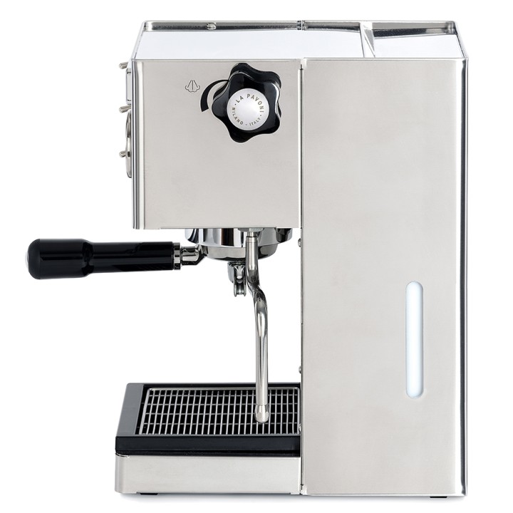 La Pavoni Casa Bar PID Stål LPMCBS02EU Espressomaskine Inkl. Eureka Mignon Turbo Chrome Espressokværn