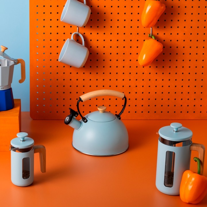 La Cafetière Pisa 3 Kop. Stempelkande Himmelblå La Cafetière Pisa 3 Kop. Stempelkande Himmelblå