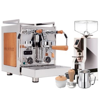 Profitec Pro 600 Devils Edition Egetræ Espressomaskine Inkl. Eureka Mignon Turbo & Baristaudstyr