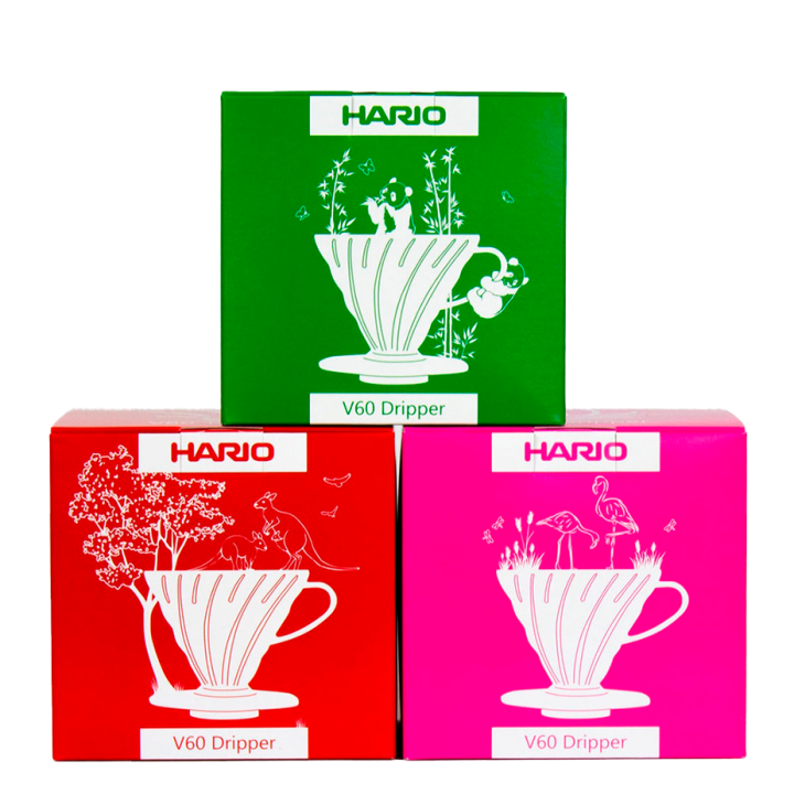 Hario V60 Dripper Pink 2 Kop. Inkl. Filtre Hario V60 Dripper Pink 2 Kop. Inkl. Filtre