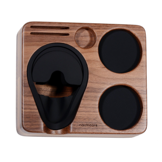 Normcore Kompakt Tamper Station Valnøddetræ 58 mm