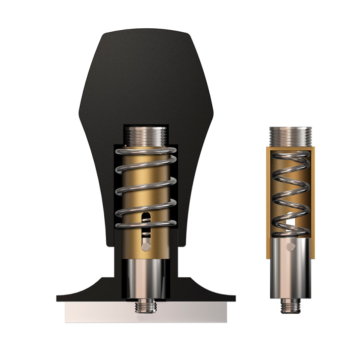 Normcore V4 Tamper med Fjeder 58 mm Sort Normcore V4 Tamper med Fjeder 58 mm Sort