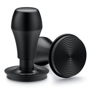 Normcore V4 Tamper med Fjeder, Riller & Titaniumsbelægning 58 mm Sort