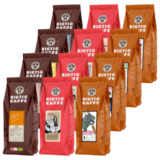 Rigtig Kaffe Mixpakke 5,2kg Hele kaffebønner
