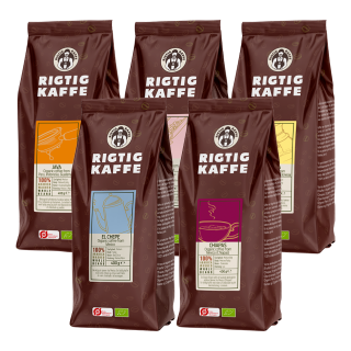 Rigtig Kaffe Mixpakke 2kg Hele kaffebønner